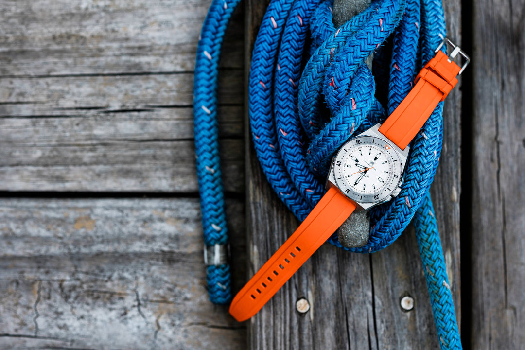 Orange FKM Rubber Strap - Quick Release