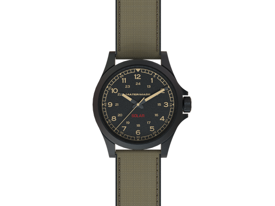 Tan FKM Rubber + Nylon Combo Strap