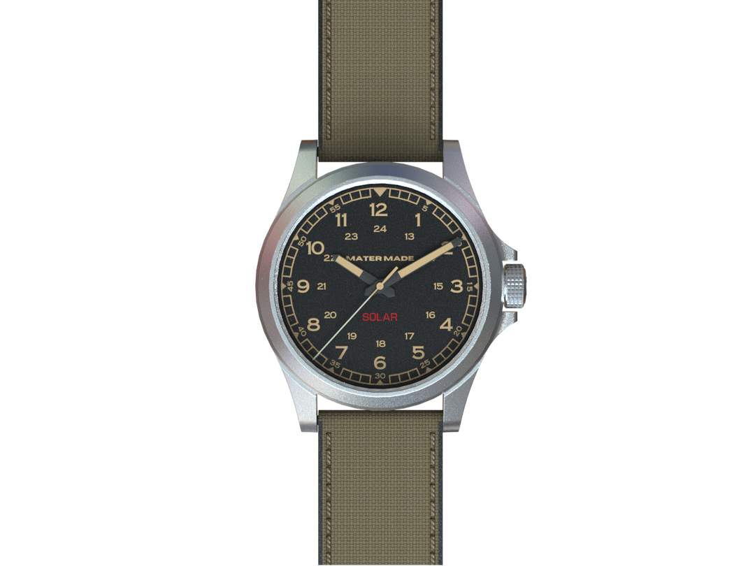 Tan FKM Rubber + Nylon Combo Strap